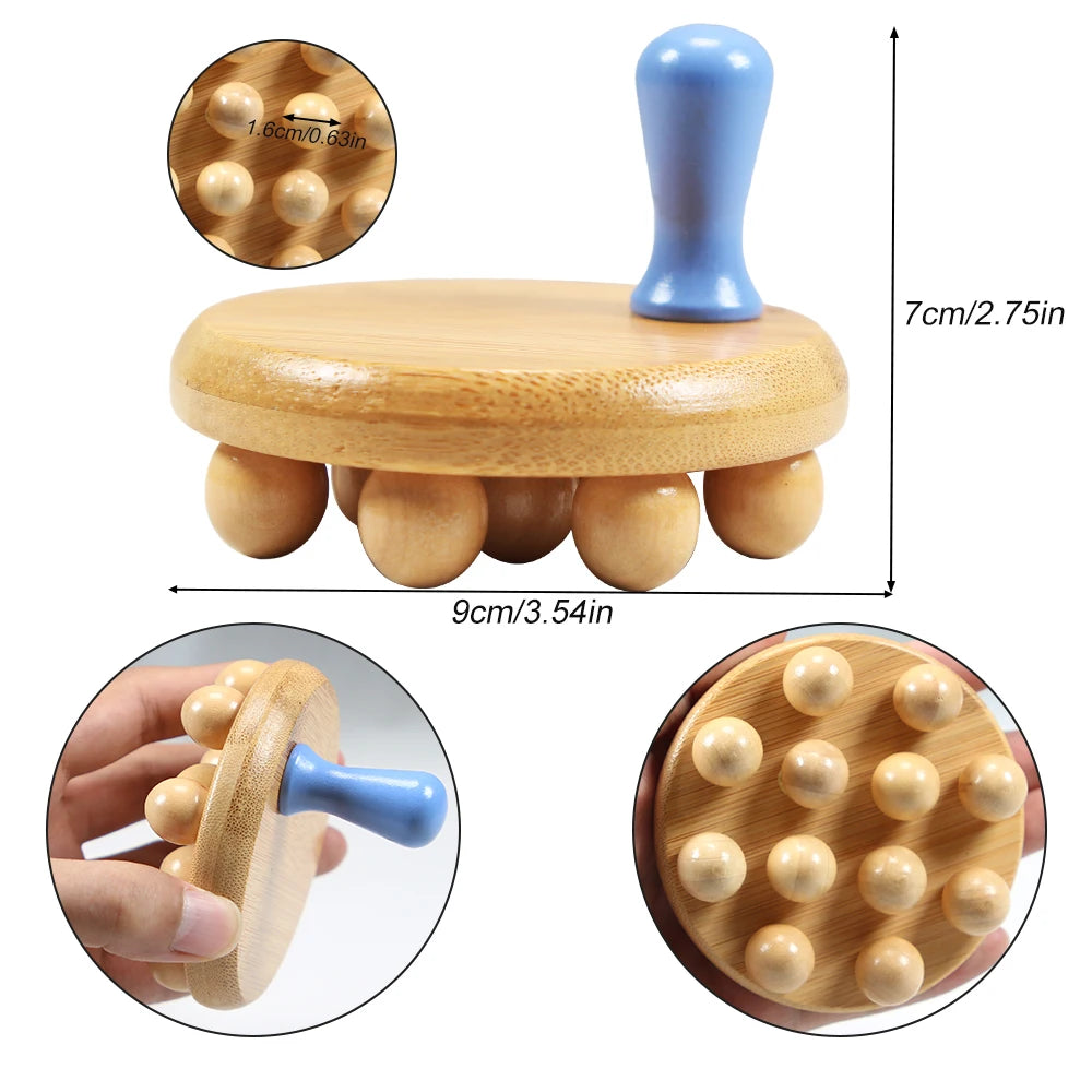Wooden Mushroom Massager – Gua Sha Body Massage Tool