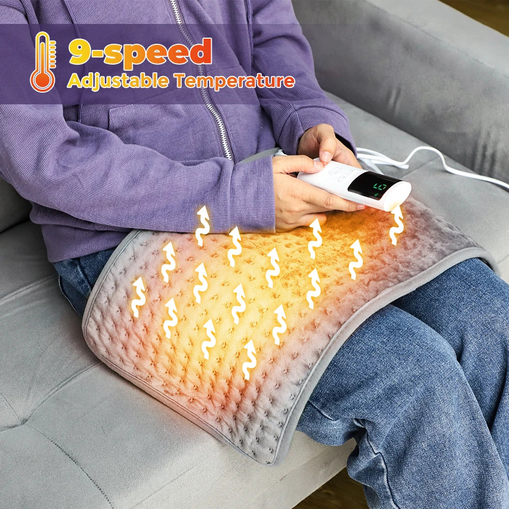 Ms.Dear Electric Heating Pad 58×29cm | 9-Level Thermostat Electric Heating Pad PRIMED
