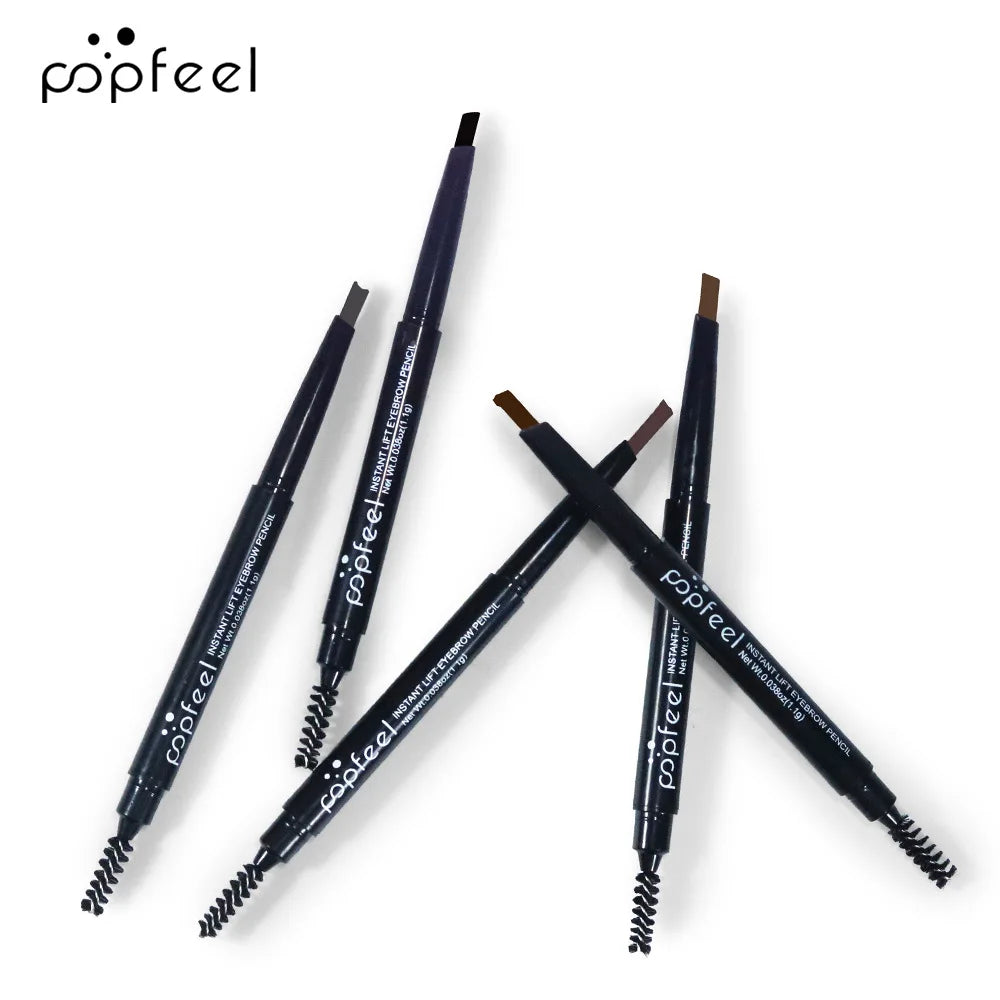 POPFEEL 3D Dual-Head Eyebrow Pencil – Waterproof Long-Lasting Eyebrow Pencil PRIMED