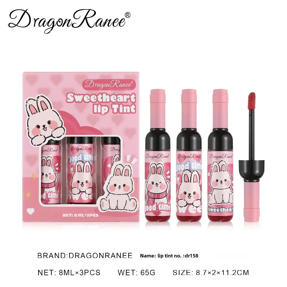 Dragon Ranee Wine Bottle Lip Gloss Set – 3pc Liquid Lipstick Lip Gloss Set PRIMED