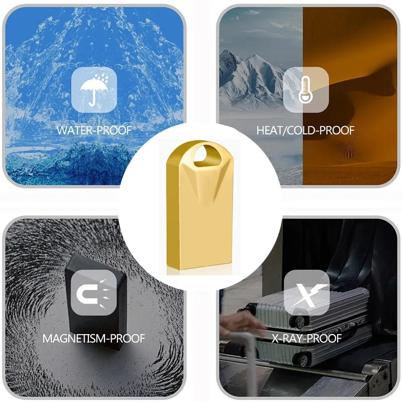 10-Pack Metal USB Flash Drives 4GB–128GB | Free Custom Logo USB Flash Drive PRIMED