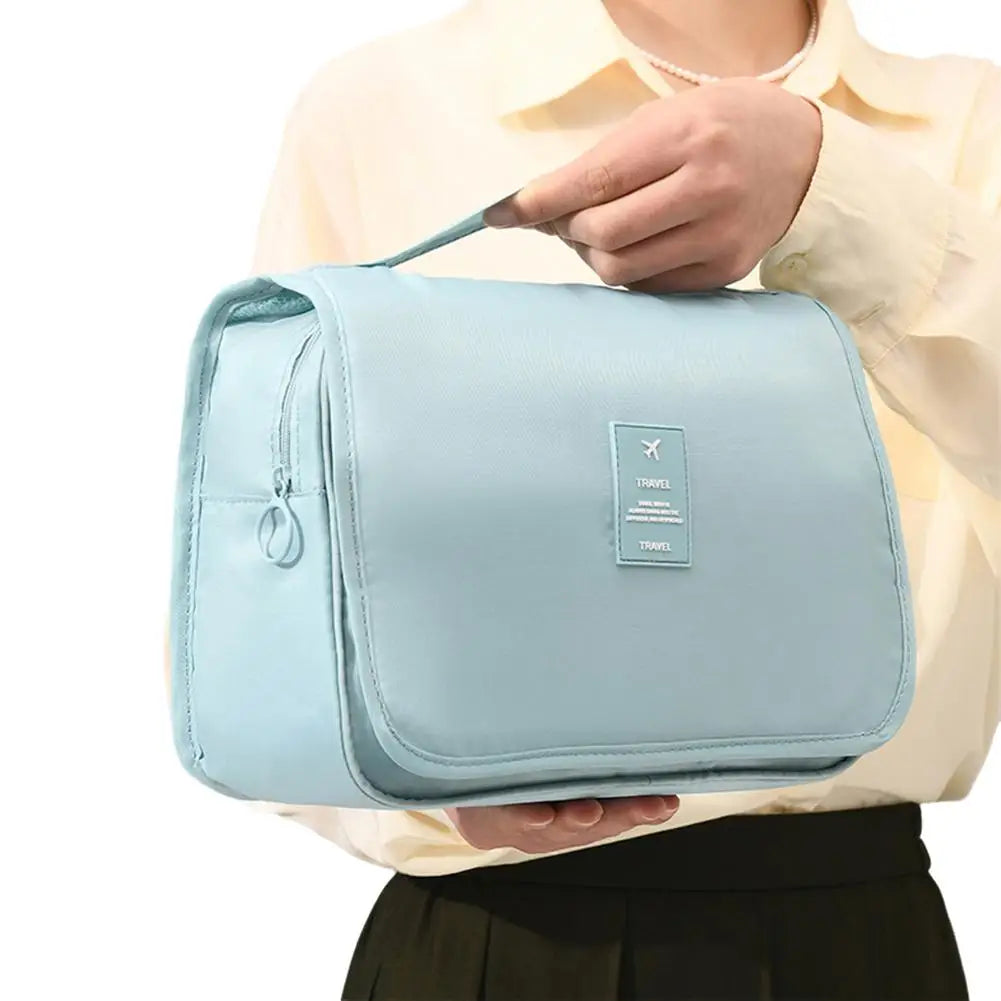 Travel Makeup Bag with Hook – Waterproof Toiletry Organizer Travel Toiletry Bag PRIMED