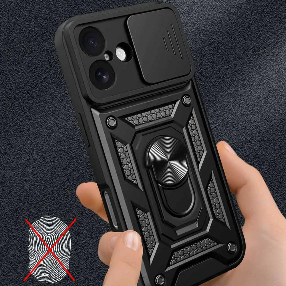 Slide Camera Kickstand Case for iPhone 17/16/15/14/13/12/11 Phone Kickstand Case PRIMED