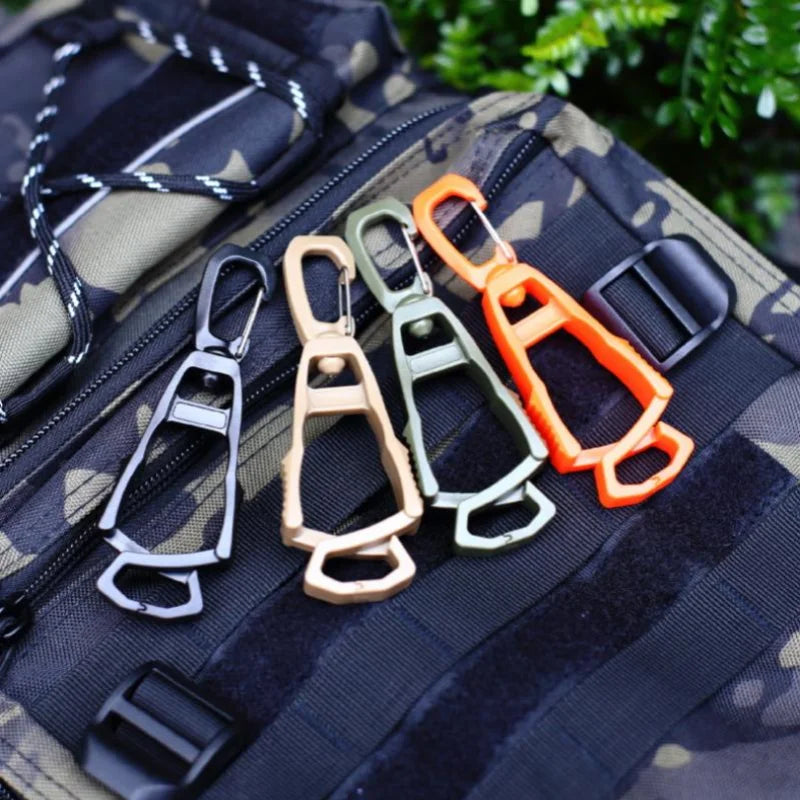 5-Pack Tactical MOLLE Carabiner Clips | Lightweight Plastic Buckle Tactical Carabiner Clips PRIMED