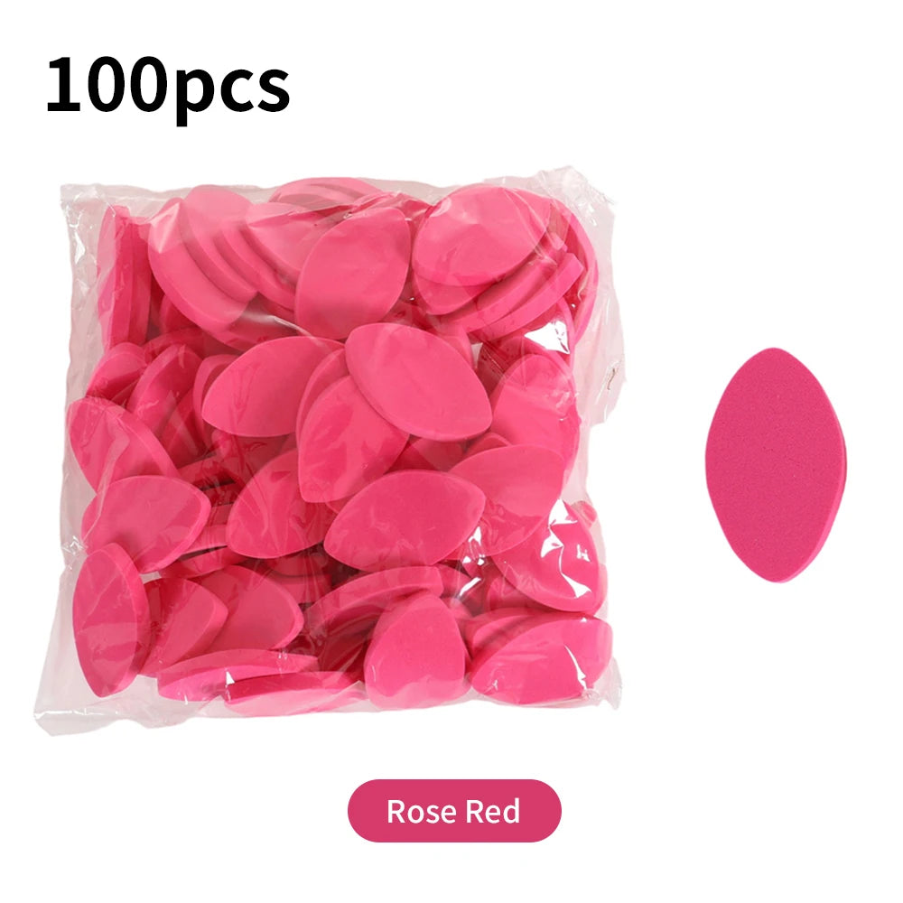 100Pcs Soft Sponge Lash Extension Pads – Reusable Practice Kit Eyelash Extension Pads PRIMED Rose Red