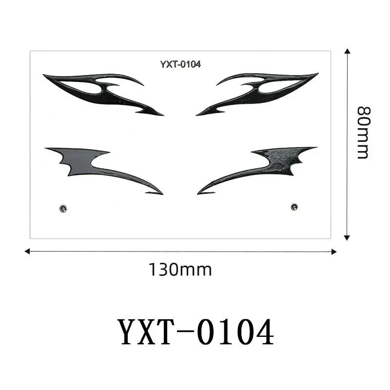 Gothic Metallic Eye Corner Temporary Tattoo Stickers | Cosplay