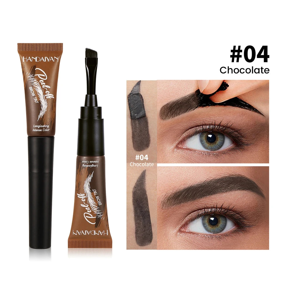 Semi-Permanent Peel-Off Eyebrow Tint | Waterproof Brow Tint Eyebrow Tint PRIMED 04 Chocolate