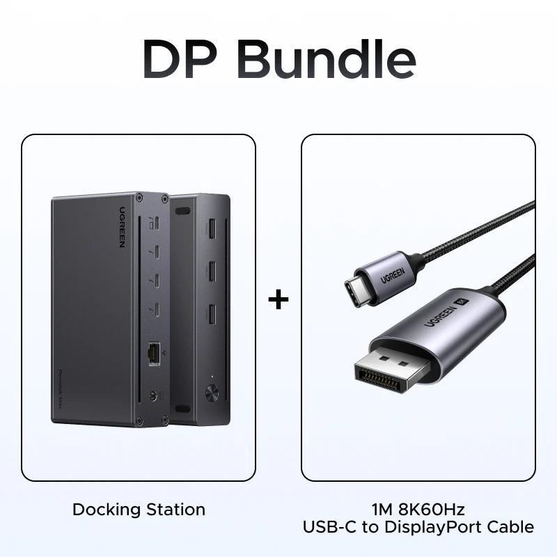 UGREEN 8-in-1 Thunderbolt 4 Dock | 8K 40Gbps 85W Charging Thunderbolt 4 Dock PRIMED DP Cable Set China Mainland