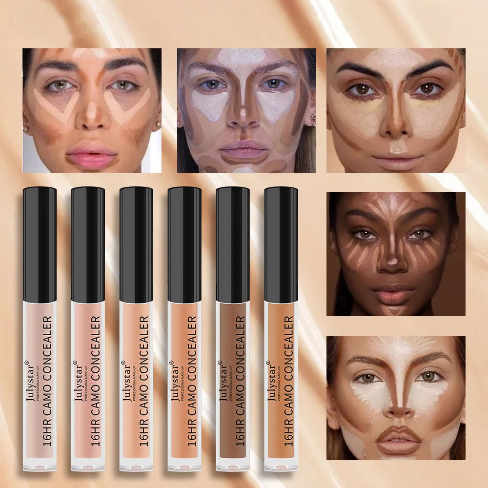Julystar 16HR Camo Liquid Concealer | Full Coverage, All Skin