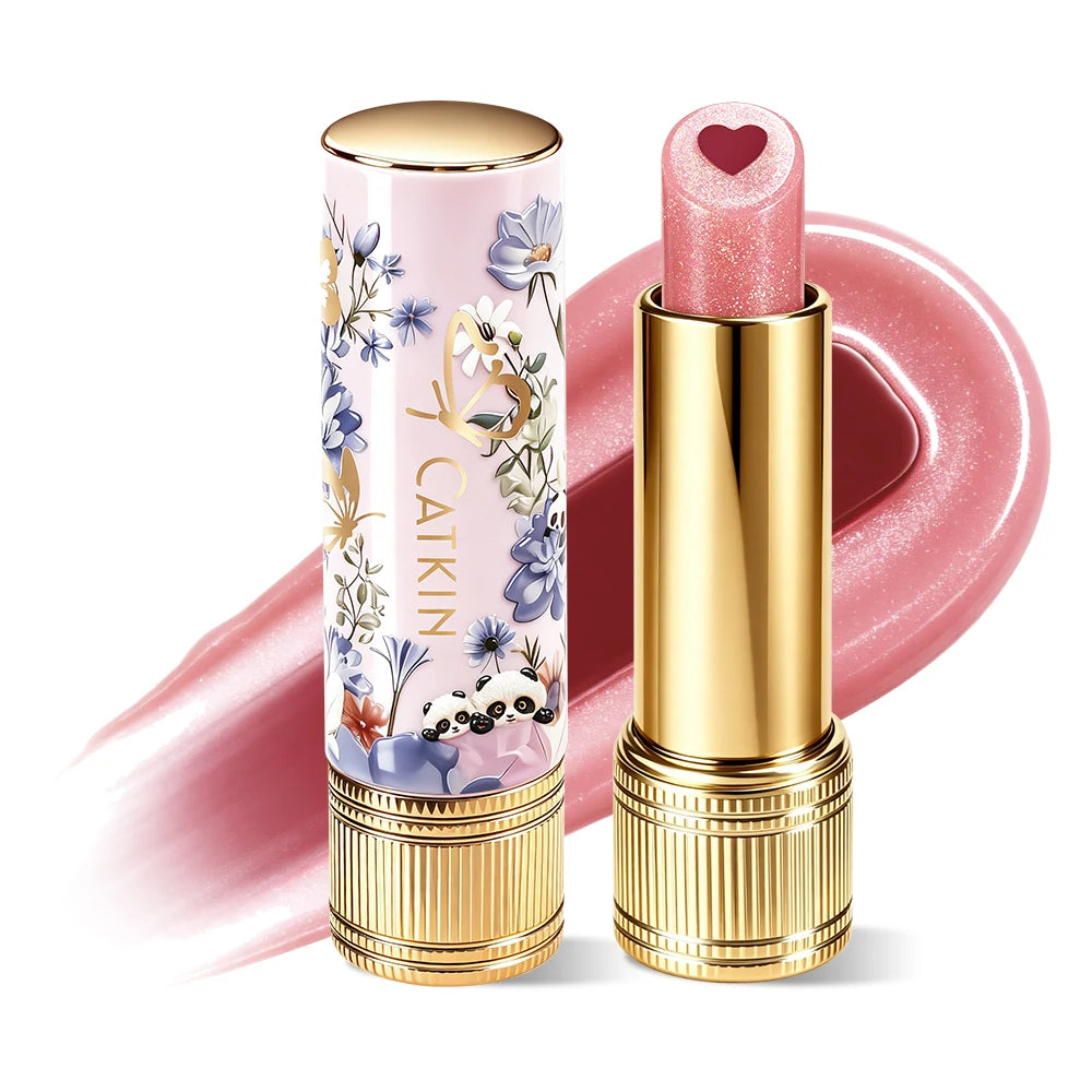 CATKIN Whiffle Dance Tinted Lip Balm – Dual-Core Moisturizer Tinted Lip Balm PRIMED C04 RUSSET REVERIE