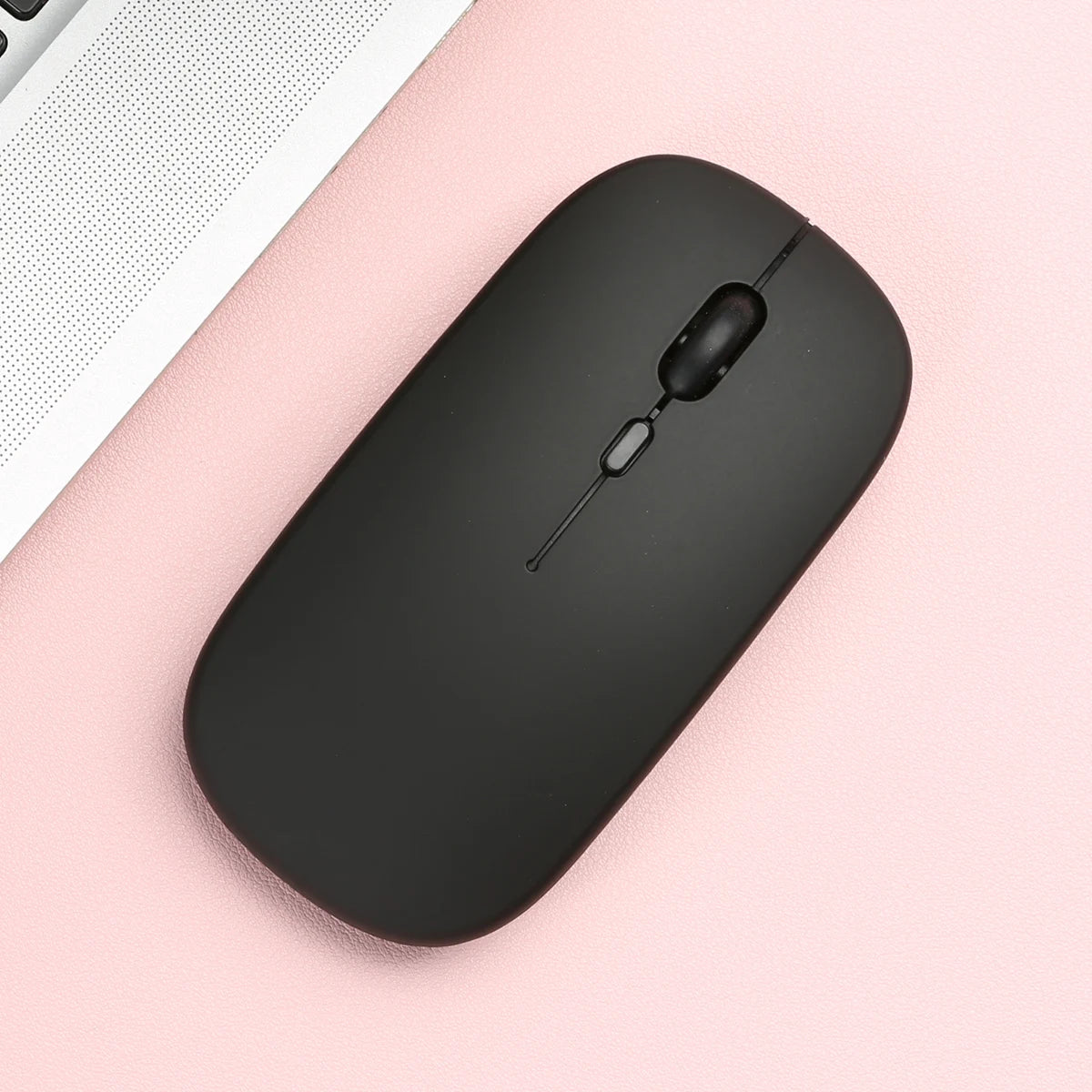 Slim Bluetooth Wireless Mouse – Silent, 1600 DPI, Ergonomic Bluetooth Wireless Mouse PRIMED Glossy-Black