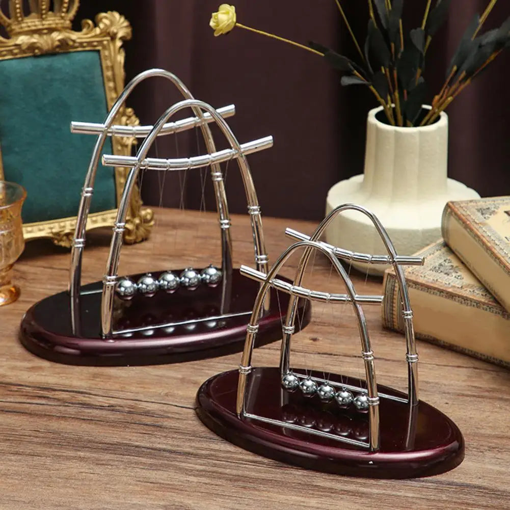 Newton's Cradle 5-Ball Pendulum Desk Toy | Office Decor Desk Pendulum Toy PRIMED
