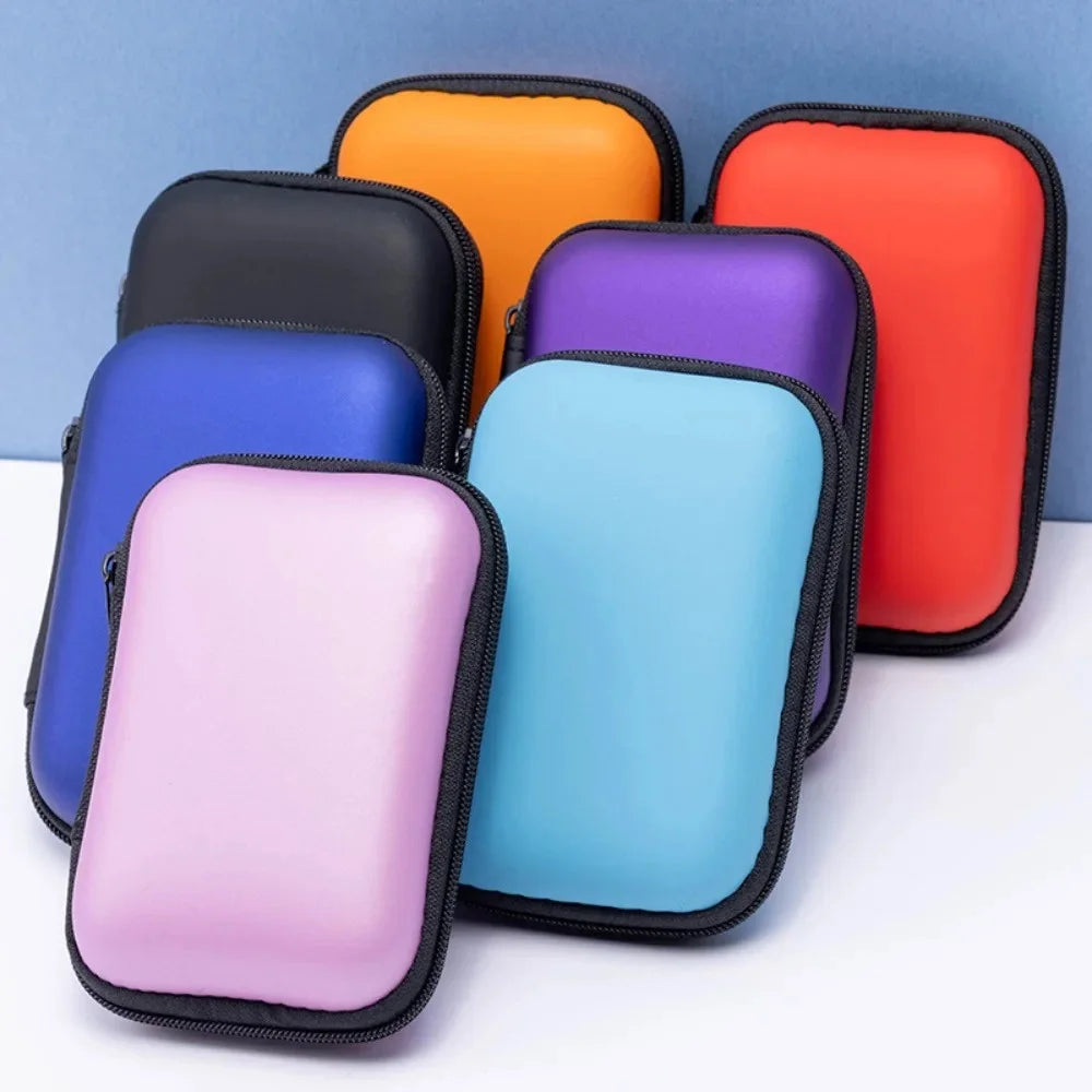 EVA Hard Drive Case – Shockproof HDD SSD Earphone Organizer Bag Electronics Storage Case PRIMED