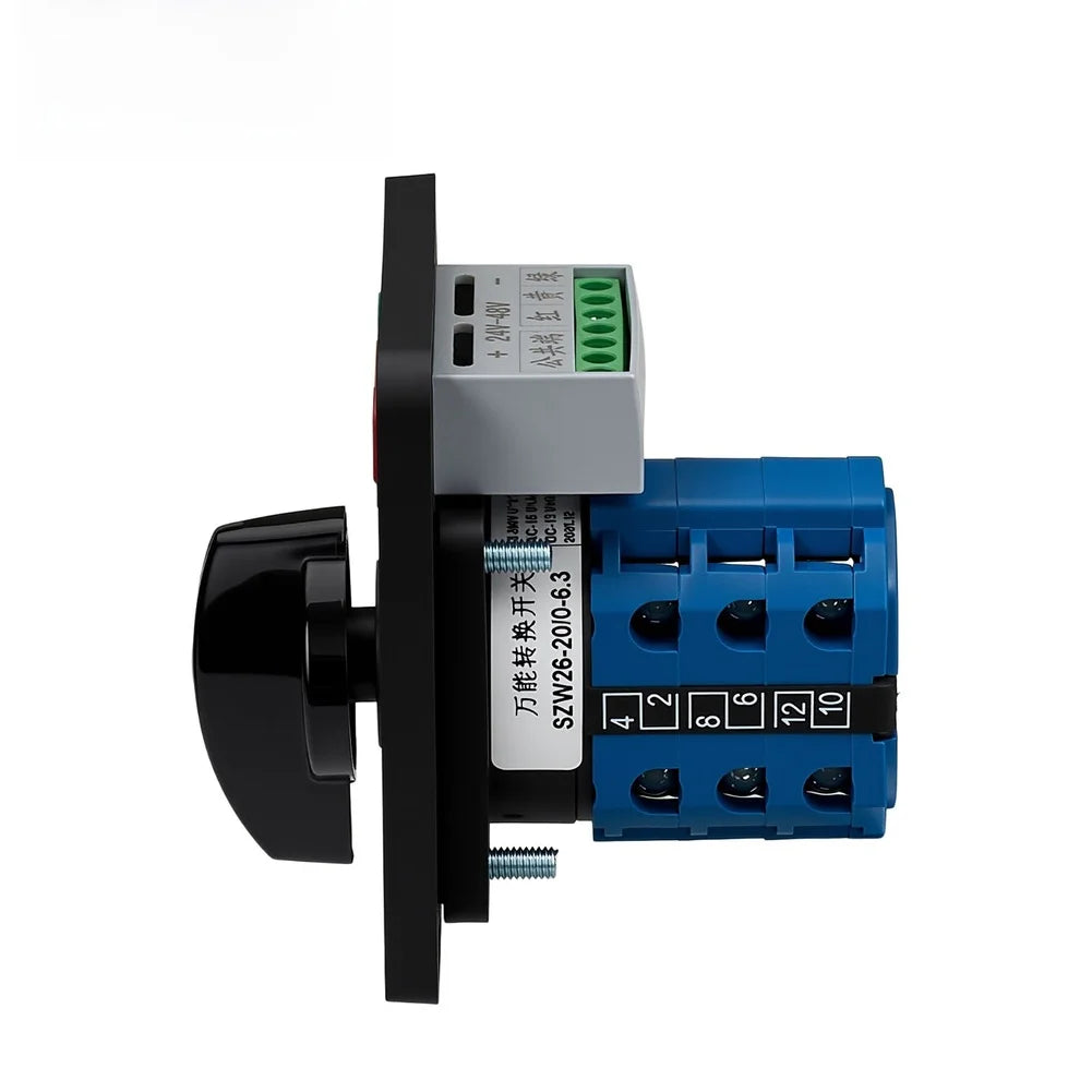 SZW26 20A Illuminated Cam Rotary Changeover Switch 3-Position