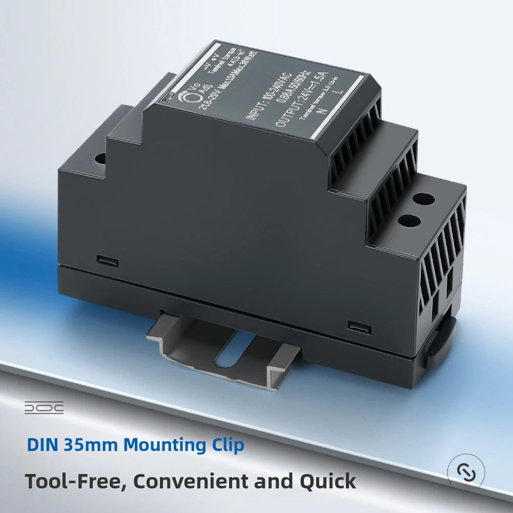 Industrial 30W DIN Rail Power Supply 12V 2.5A / 24V 1.25A DIN Rail Power Supply PRIMED