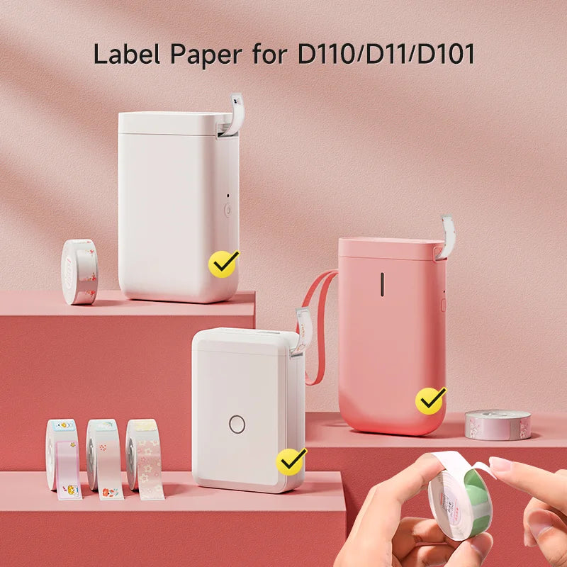 Niimbot Thermal Label Paper Roll – D11 D110 D101 Waterproof Thermal Label Roll PRIMED