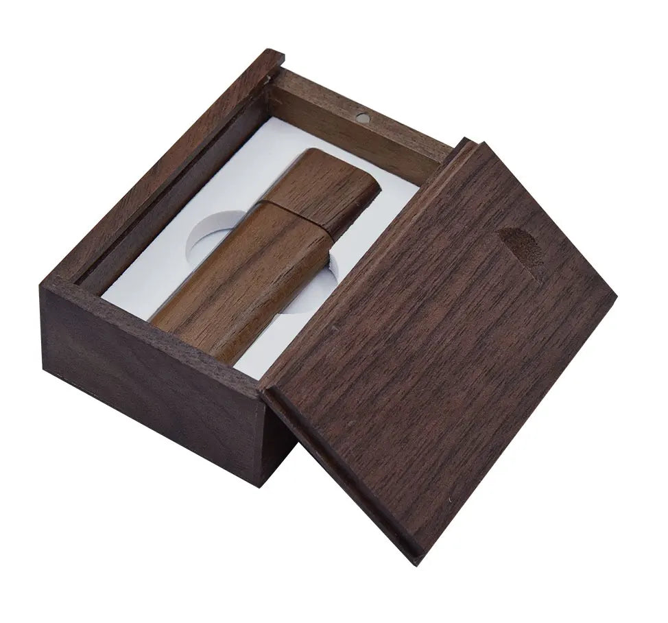 Wooden USB Flash Drive Custom Logo | 4GB–128GB Gift