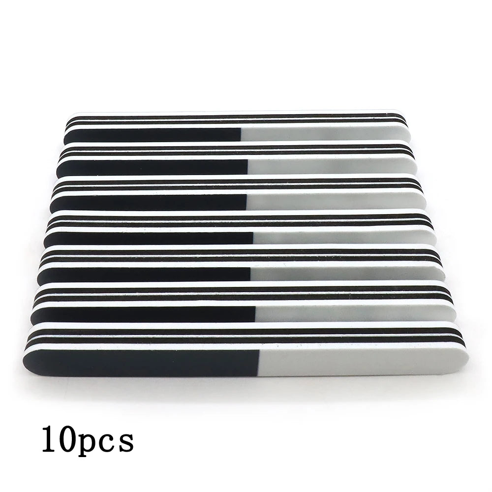 10-Pack 3-Side Nail Buffer Sponge Block | 600/1200/3000 Grit