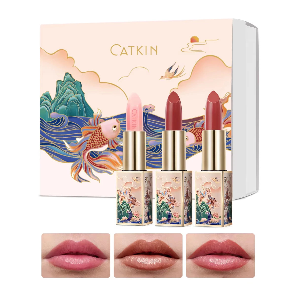 CATKIN Moonlight Colour-Changing Lip Balm Set of 3 | pH Glow Colour-Changing Lip Balm PRIMED C01 C05 C06