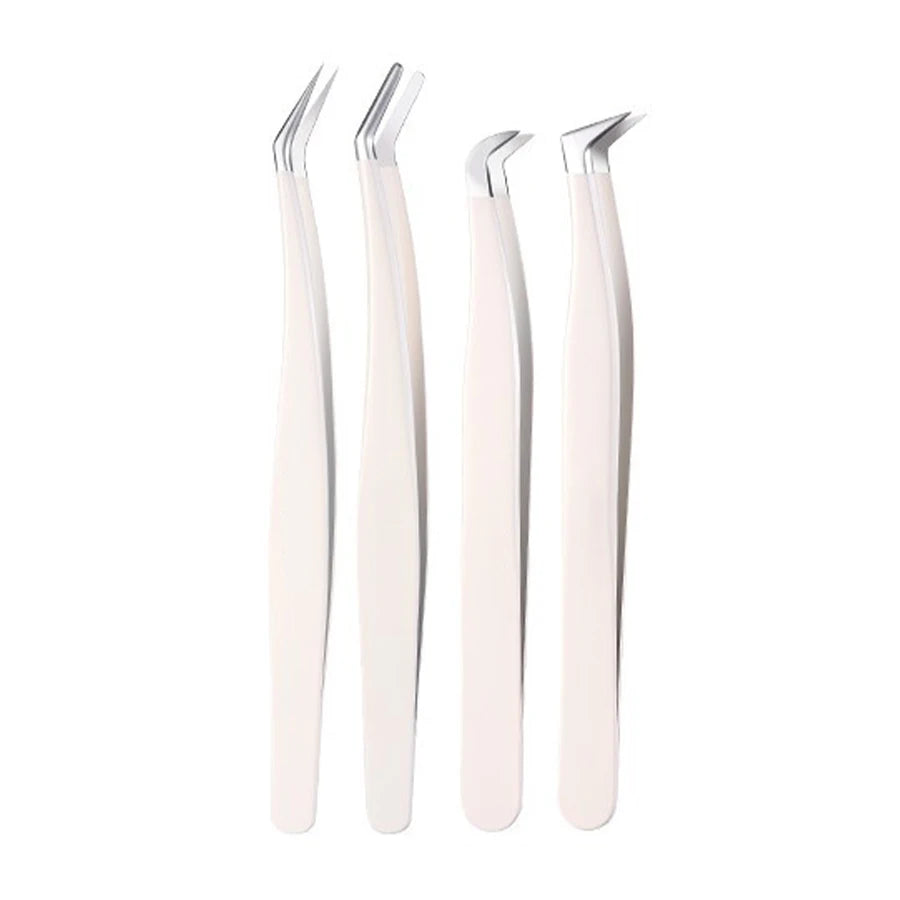 Stainless Steel Eyelash Tweezers for Lash Extension Grafting