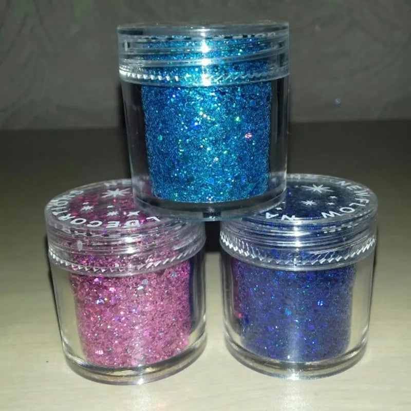 Holographic Nail Glitter Powder 10g | 12 Colors Laser Sequin
