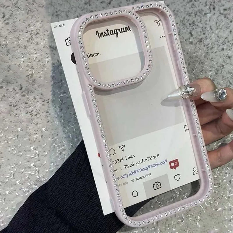 Luxury Bling Rhinestone Diamond iPhone Case – Shockproof Rhinestone Phone Case PRIMED
