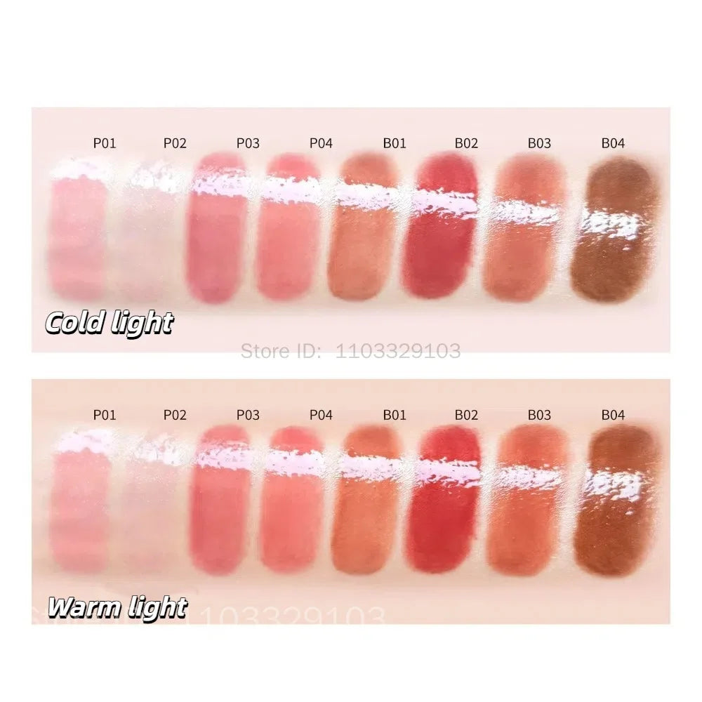 FLORTTE Glass Sea Solid Lip Gloss – Mirror Finish Lip Glaze Solid Lip Gloss PRIMED