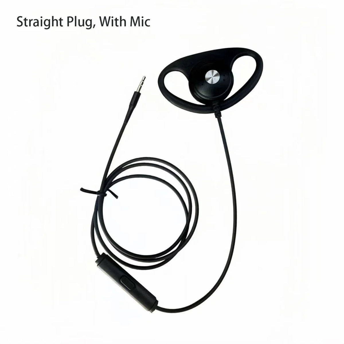 Tour Guide Earhook Headset Mic | Motorola Walkie Talkie Compatible Wired Earhook Headset PRIMED With Mic