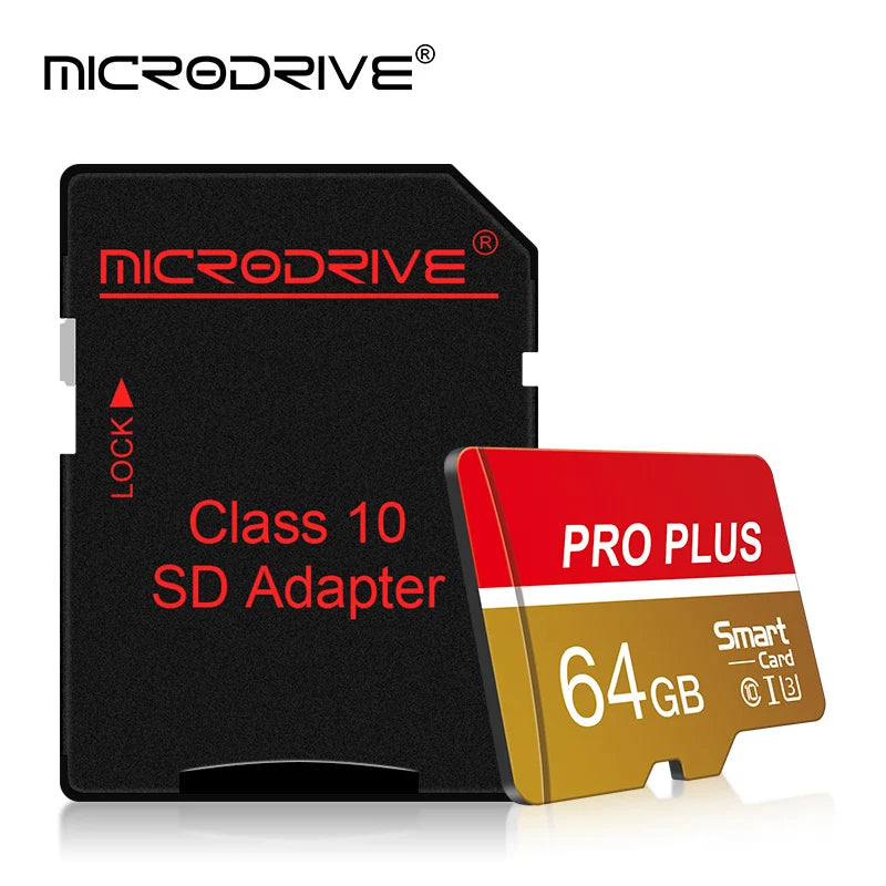 MicroDrive Micro SD Card U3 V30 A2 4GB–256GB + SD Adapter Micro SD Card PRIMED
