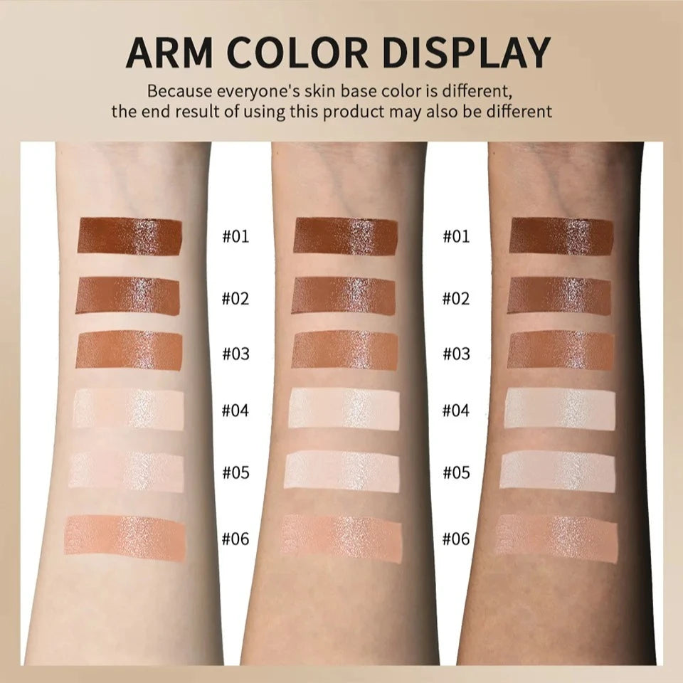 Full Coverage Cream Concealer Palette – Waterproof, 6 Shades