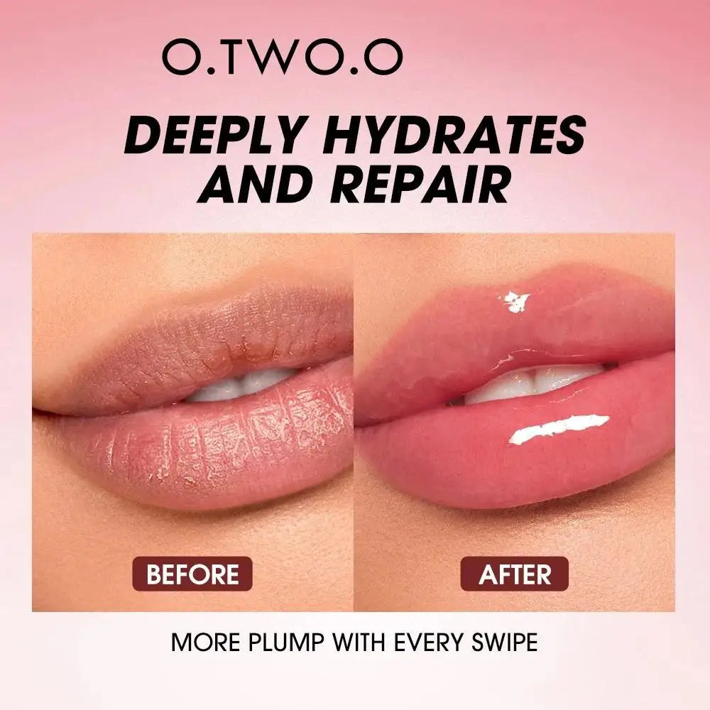 O.TWO.O Lip Oil Gloss Plumper – Moisturizing Shiny Tint Lip Oil Gloss PRIMED
