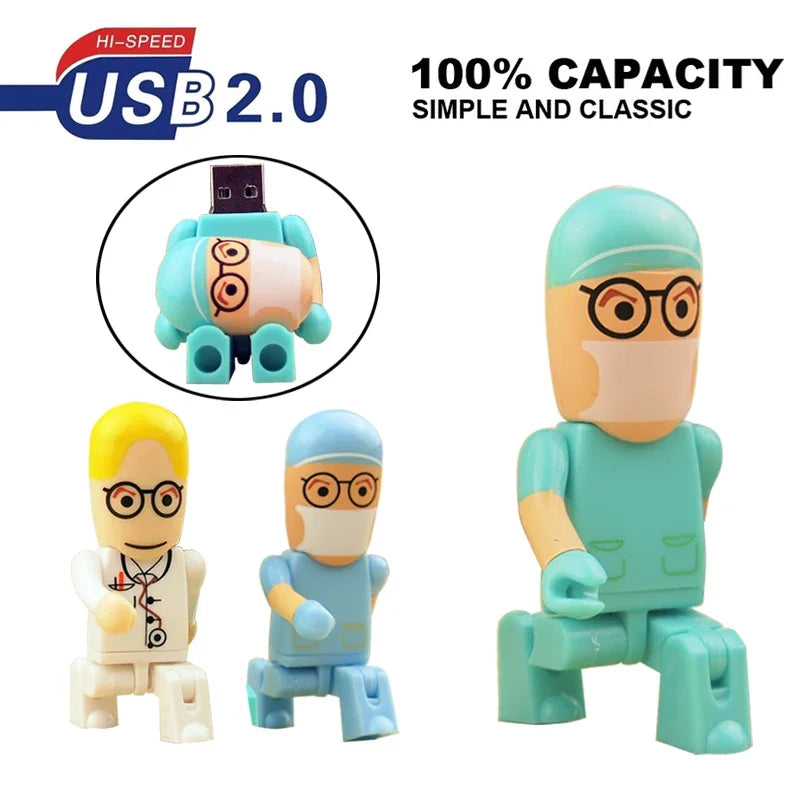 Doctor & Nurse Novelty USB Flash Drive 4GB–64GB | USB 2.0 Novelty USB Flash Drive PRIMED