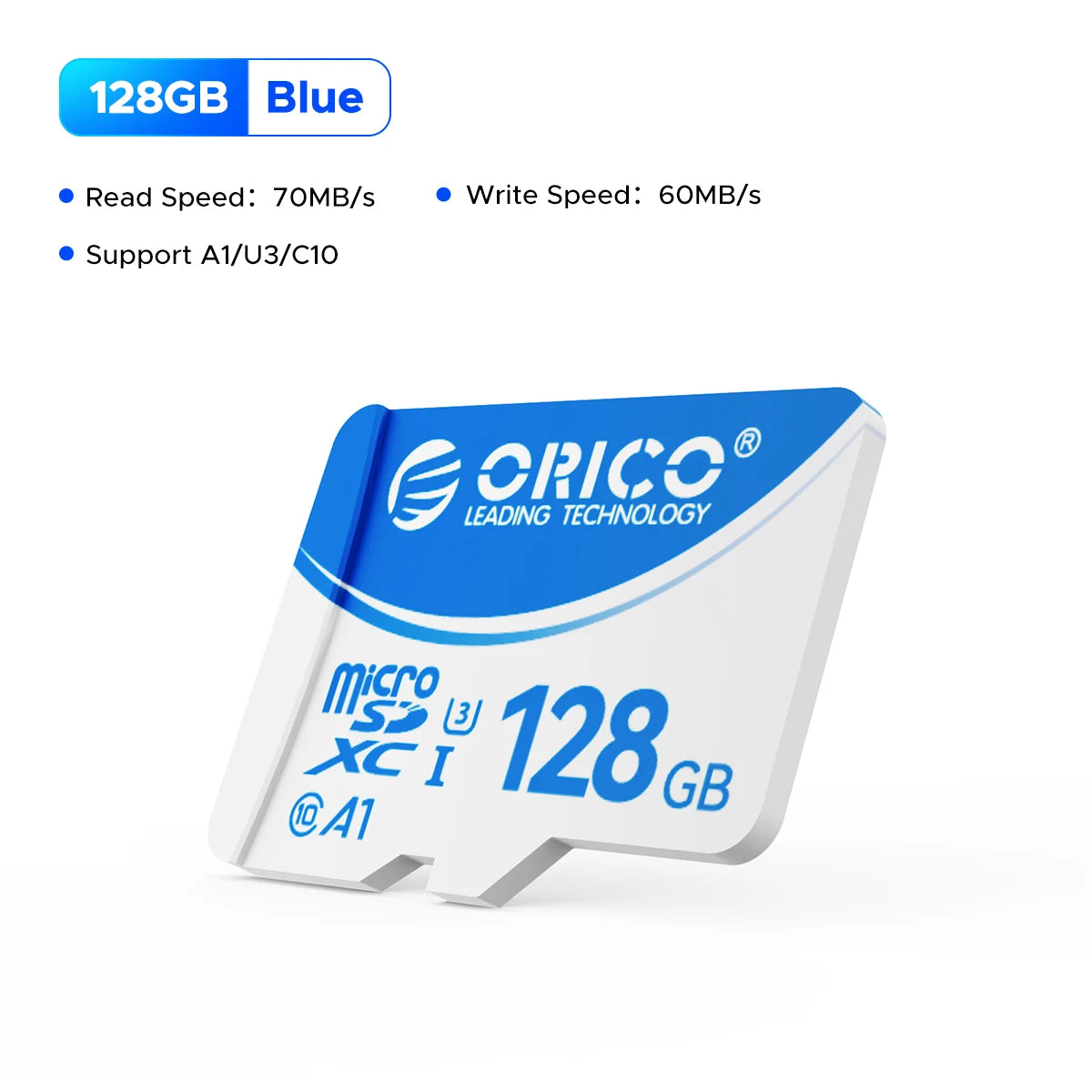 ORICO Micro SD Card 16–128GB A1 U3 Class 10 | Camera & Drone Micro SD Card PRIMED 128GB A1 U3 C10 China Mainland
