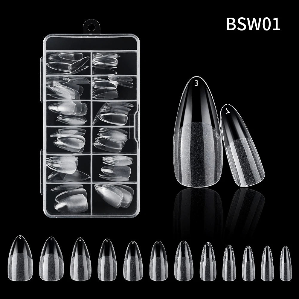 120pc French Press-On Nail Tips | Full Cover Acrylic Set