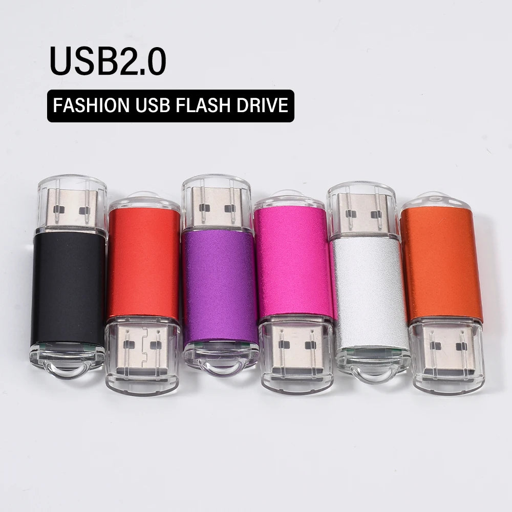 10-Pack Custom Logo Metal USB 2.0 Flash Drives 4GB–64GB USB Flash Drive PRIMED
