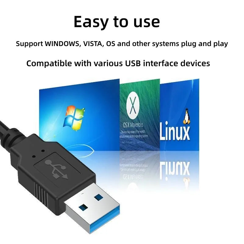 4-Port USB 3.0 Hub Splitter – High-Speed PC & Laptop Expander USB Hub PRIMED
