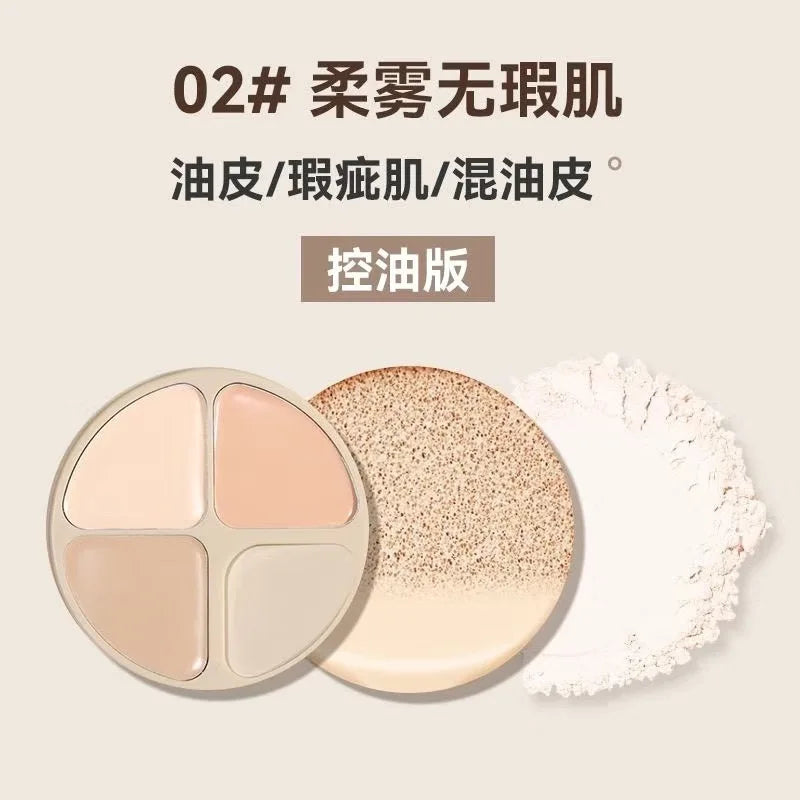 NOVO 3-in-1 Concealer Cushion Cream – Oil Control & Setting