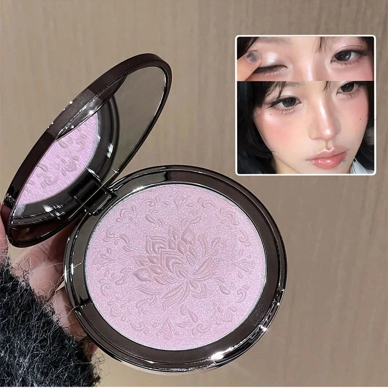 Diamond Glitter Highlighter Palette – Shimmer Eyeshadow Powder Highlighter Palette PRIMED