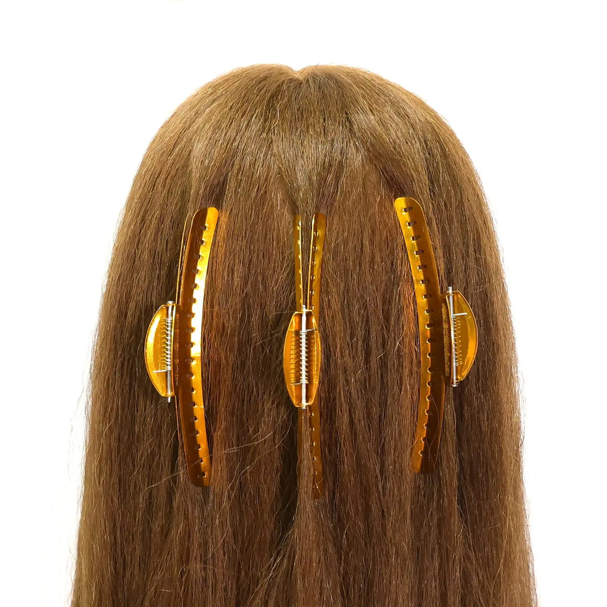 Metal Finger Wave Hair Clips – Aluminum Tip Styling Clamps 5pc Hair Styling Clips PRIMED