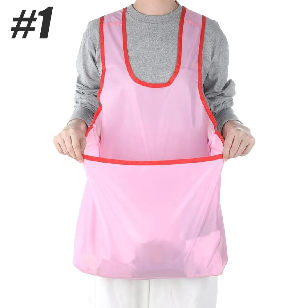 Women's Cross-Back Waterproof Laundry Apron | Large Pocket