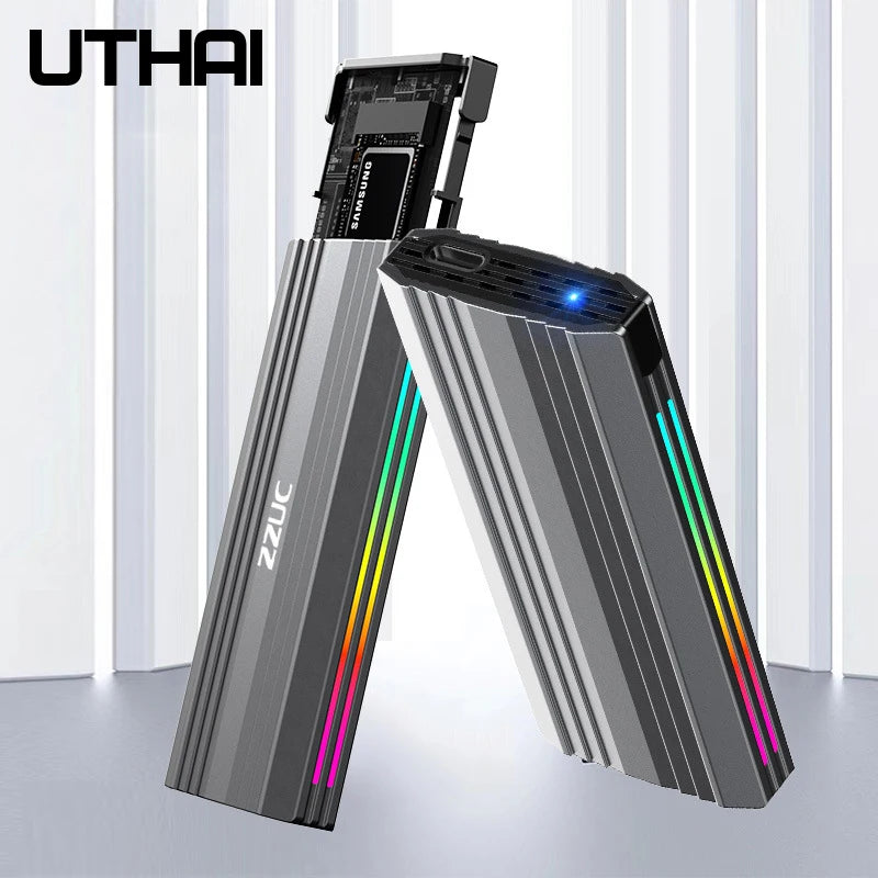 UTHAI M18 M.2 NVMe/SATA SSD Enclosure USB-C 10Gbps | Up to 8TB