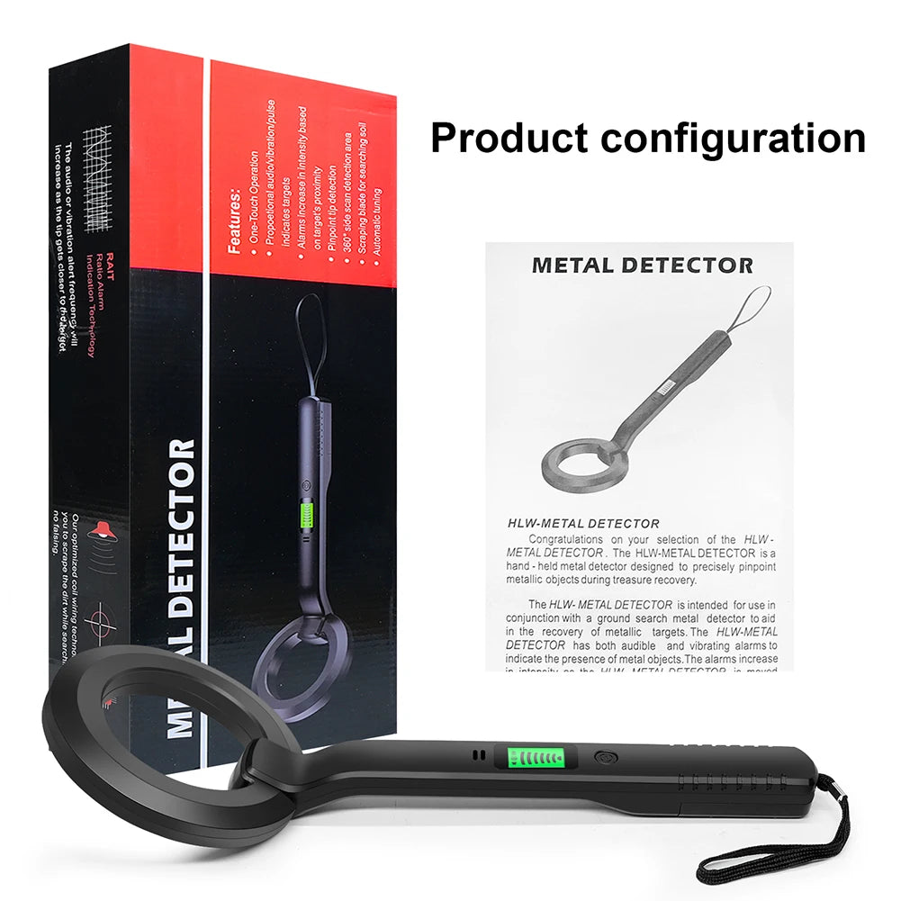 Handheld Metal Detector 360° Scan | 3 Modes – Gold & Coin Handheld Metal Detector PRIMED