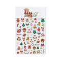 5D Gold Christmas Nail Art Stickers – 3D Snowflake Decals Nail Art Stickers PRIMED A7