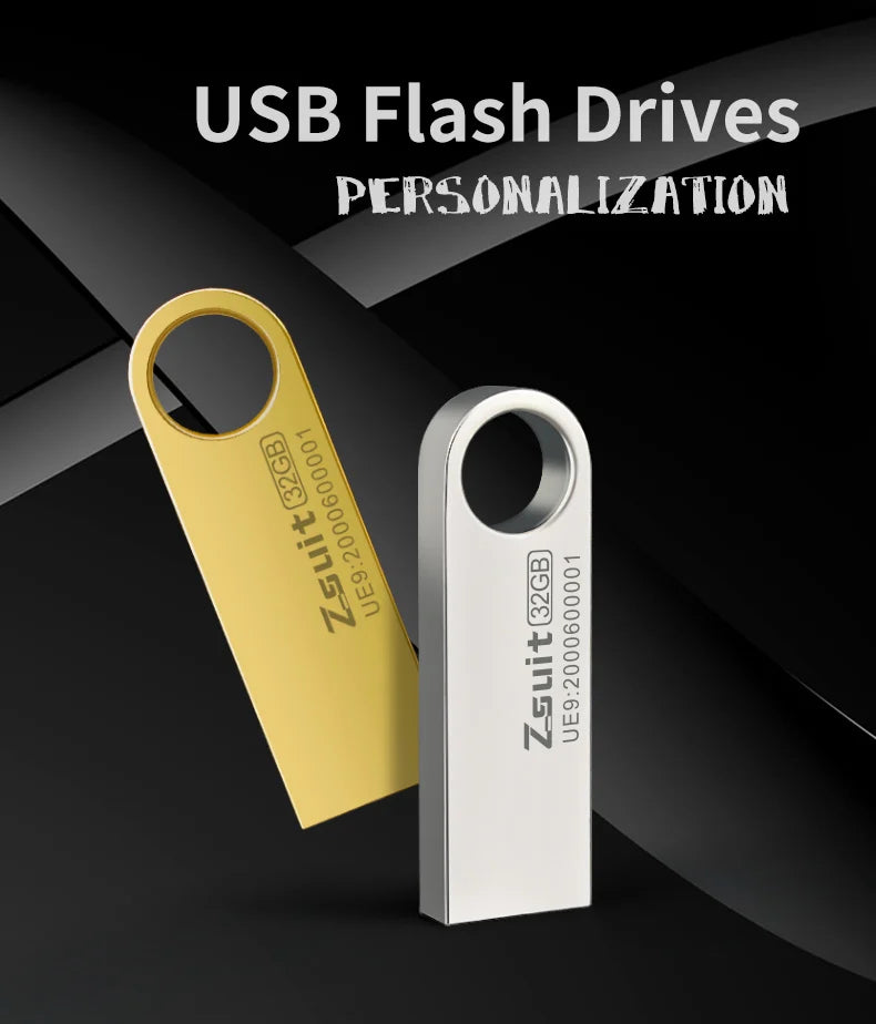 Z-Suit Metal USB Flash Drive 32GB 64GB 128GB – USB 2.0 Pen Drive