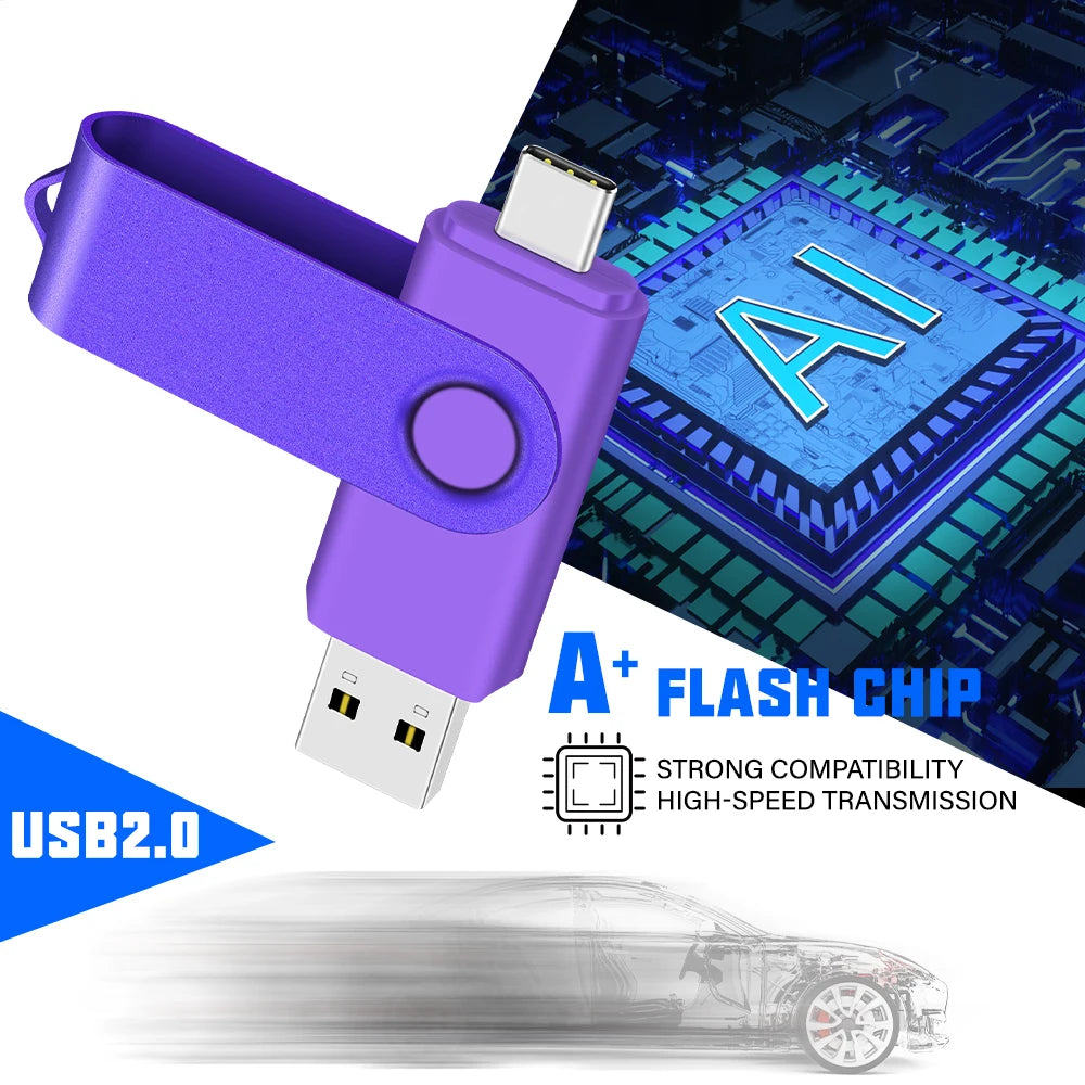 JASTER USB 3.0 Type-C Flash Drive 16GB–128GB Memory Stick USB Flash Drive PRIMED