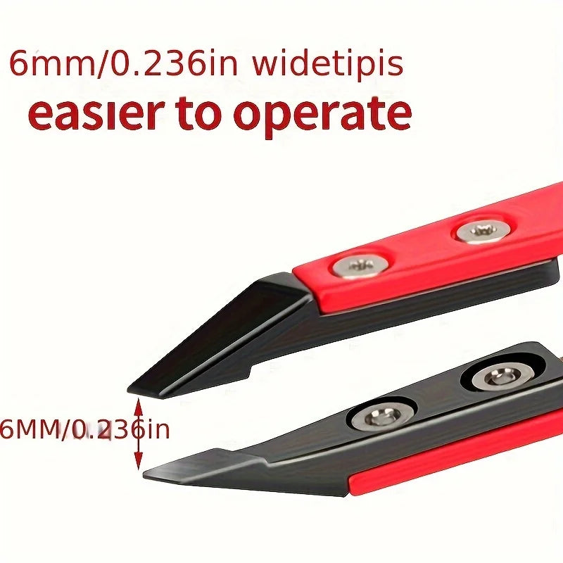 Zirconia Ceramic Slant Tip Tweezers – Eyebrow & Lash