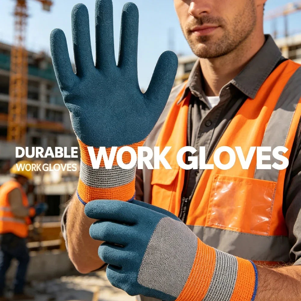 Thorn-Proof Gardening Gloves 10 Pairs | Nitrile Coated Work Gloves Gardening Work Gloves PRIMED