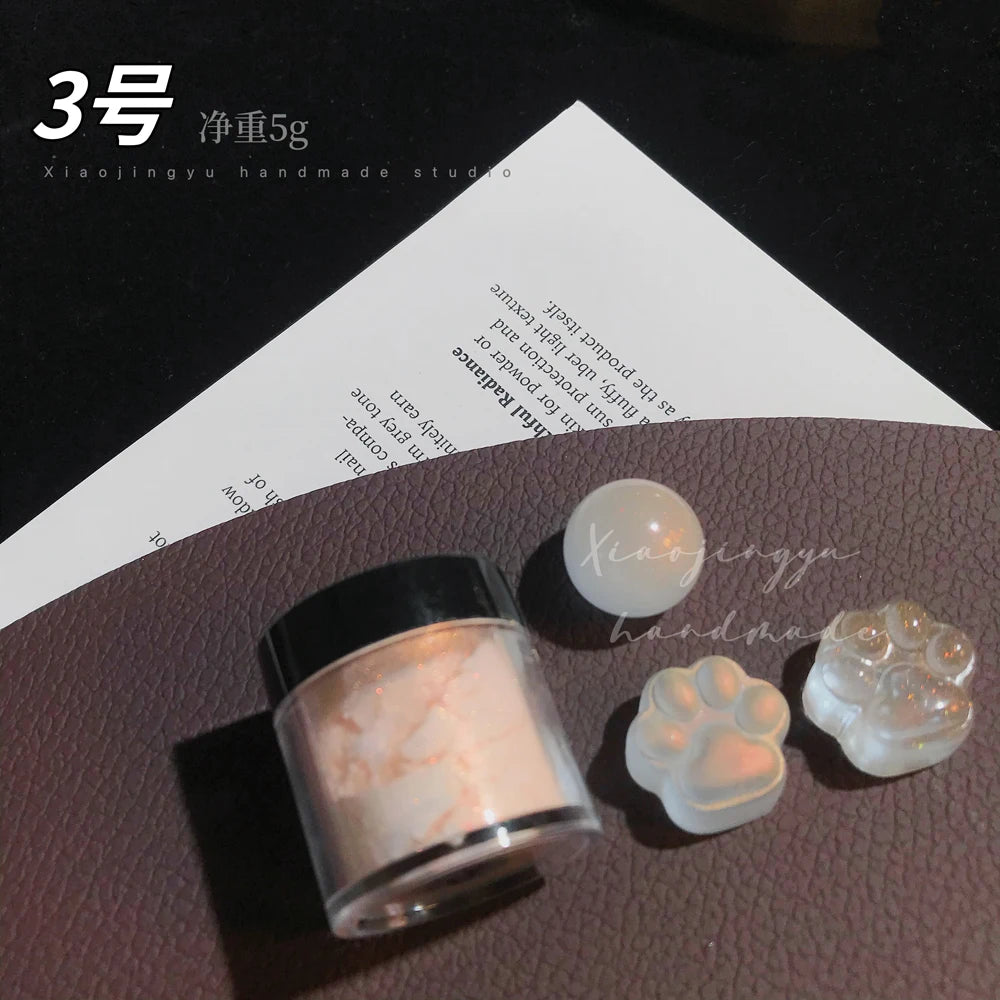 Holographic Nail Glitter Powder – Chrome Mirror Pigment Dust