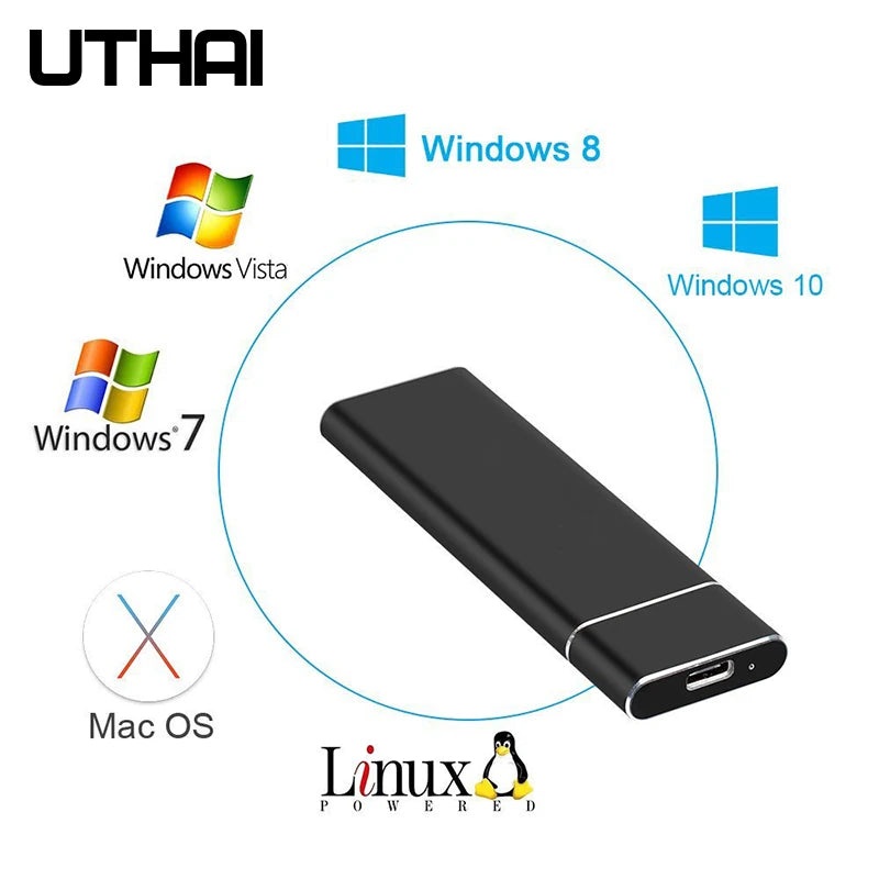 UTHAI T24 M.2 NGFF SSD Enclosure USB 3.1 Type-C Aluminum Case SSD Enclosure PRIMED