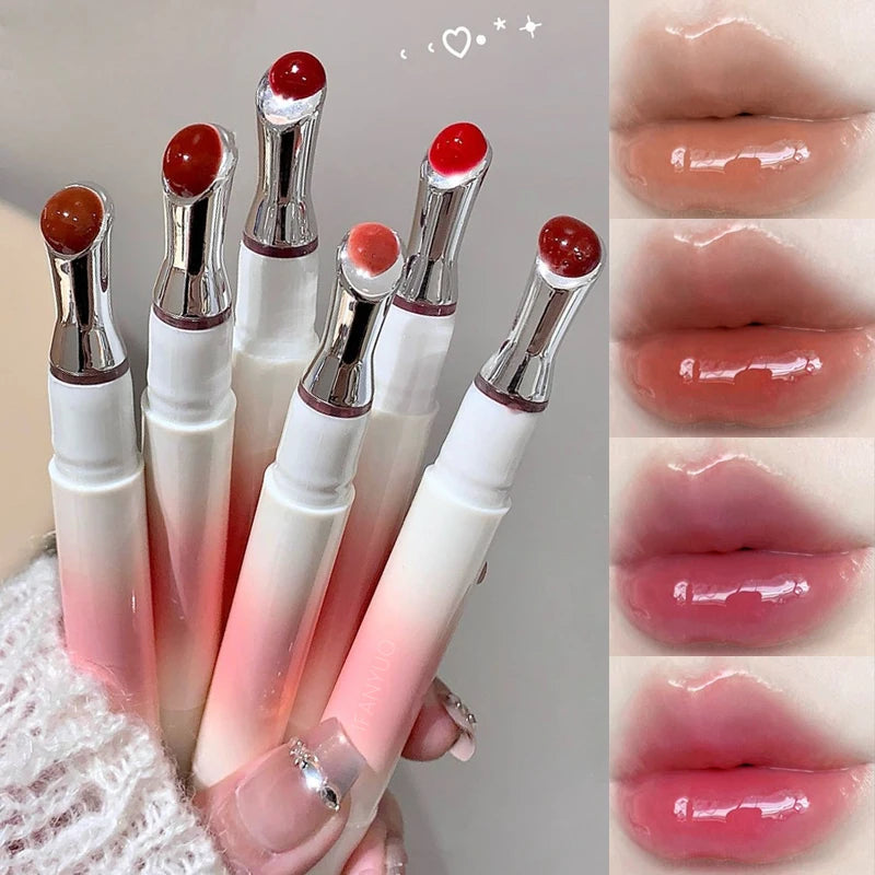 Mirror Watery Lip Gloss – Hydrating Jelly Tint Shiny Nude Lip Gloss PRIMED